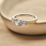 Classic Triple Zirkonia Ring