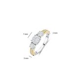 Classic Triple Zirkonia Ring