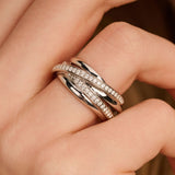 Zirkonia Crossover Ring - M model