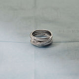 Zirkonia Crossover Ring - M model