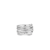 Zirkonia Crossover Ring - L model