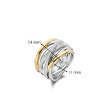 Zirkonia Crossover Ring - L model