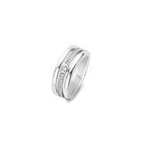 Triple Band Ring met steen