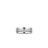 Triple Band Ring met steen