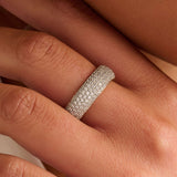 Chunky Zirkonia Ring - M model