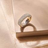 Chunky Zirkonia Ring - M model