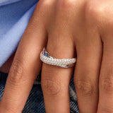 Zirkonia Crossover Ring - S model