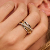 Zirkonia Crossover Ring - M model