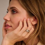 Zirkonia Crossover Ring - M model