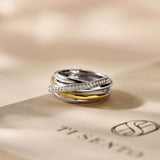 Zirkonia Crossover Ring - M model