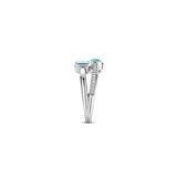 Double Cushion Zirkonia Ring