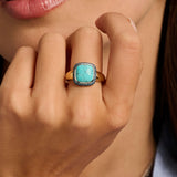 Turqoise Cushion Ring