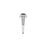Lichtgrijze Zirkonia Cushion Ring