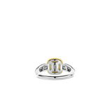 Lichtgrijze Zirkonia Cushion Ring