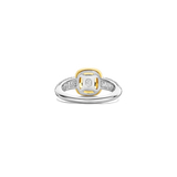 Gele Zirkonia Cushion Ring