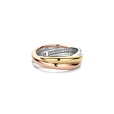 Tricolor Zirkonia Crossover Ring - S model