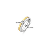 Double Ring met steen