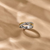 Zirkonia Crossover Ring