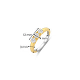 Classic Triple Zirkonia Ring