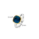 Blauwe Cushion Ring