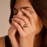 Kaki Cushion Ring