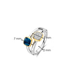 Double Cushion Zirkonia Ring