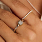 Zirkonia Cushion Ring