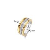 Vintage Triple Band Zirkonia Ring