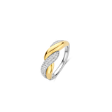 Twisted Zirkonia Ring
