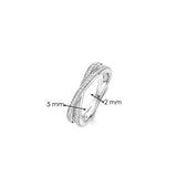 Zirkonia Crossover Ring - XS model