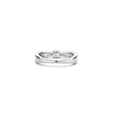 Zirkonia Crossover Ring met steen