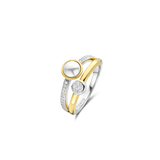 Double Zirkonia Parel Ring