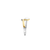 Double Zirkonia Parel Ring