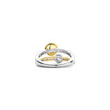 Double Zirkonia Parel Ring