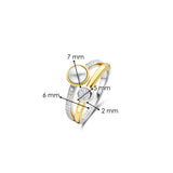 Double Zirkonia Parel Ring