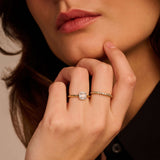Classic Vierkante Zirkonia Ring