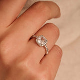 Classic Vierkante Zirkonia Ring