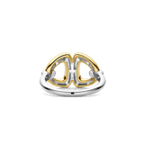 Connected Triangle Vintage Zirkonia Ring