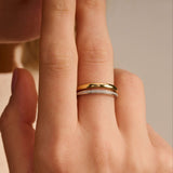 Zirkonia Double Ring