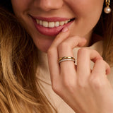 Zirkonia Double Ring