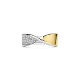 Twisted Zirkonia Ring