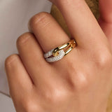 Zirkonia Connected Ring
