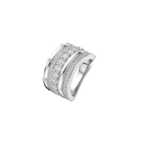 Classic Layered Zirkonia Ring - L model