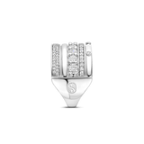 Classic Layered Zirkonia Ring - L model