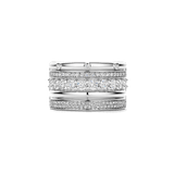 Classic Layered Zirkonia Ring - L model