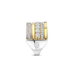Classic Layered Zirkonia Ring - L model – TI SENTO