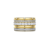 Classic Layered Zirkonia Ring - L model