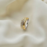 Classic Layered Zirkonia Ring - M model