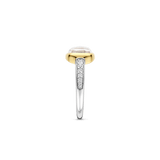 Zirkonia Cushion Ring met Parel