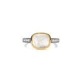 Zirkonia Cushion Ring met Parel